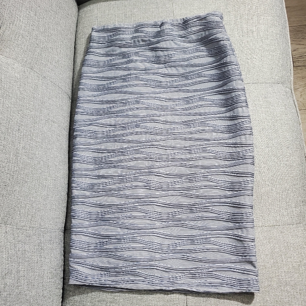 Double click blue pencil skirt, S